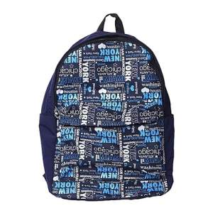 Polyester School Bag - Blue NY