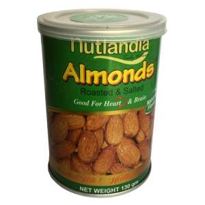 Nutlandia Almonds (Roasted & Salted) - 130 gm