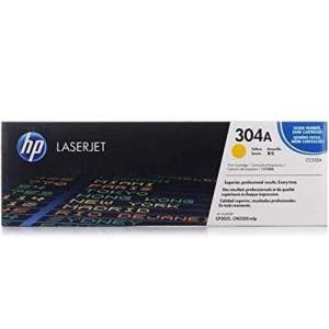 Color Laser Genuine HP Toner -304A Yellow