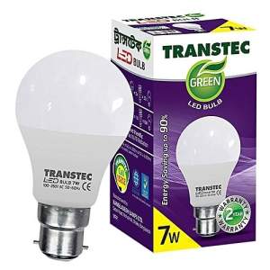 Transtec LED Light -Warm White-7 watt-E27 (Pach/Screw Type)