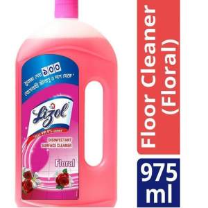Lizol Floor Cleaner (Floral) - 975 ml