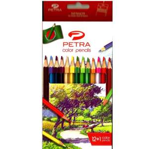 Petra Classic Color Pencil - 12+1 Pcs (Long)