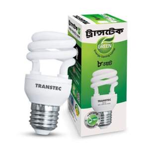 Transtec Green CFL Energy Saving Light-8 watt