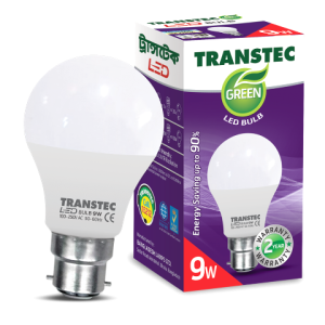 Transtec LED Light -Cold Day Light-9 watt-B22 (Pin Type)