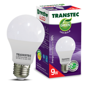Transtec LED Light -Warm White-9 watt-E27 (Pach/Screw Type)