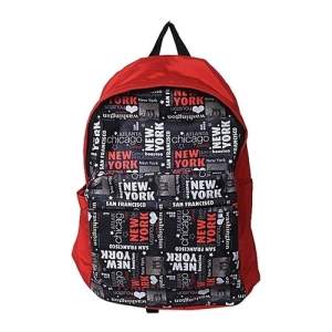 Polyester School Bag - Red NY