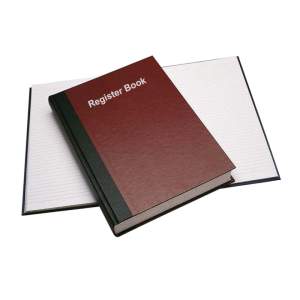 Leather Binding Register Book 