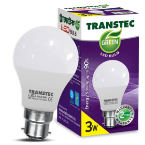 Transtec LED Light -Cold Day Light-3 watt-B22 (Pin Type)