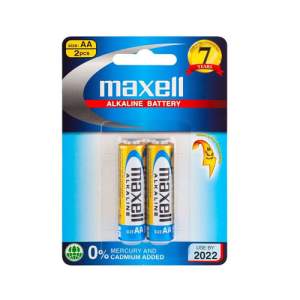 Maxell AA Alkaline Battery 2pc
