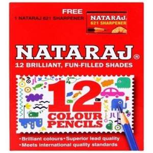 Nataraj Classic Color Pencil - 12 Pcs (Small/Short)